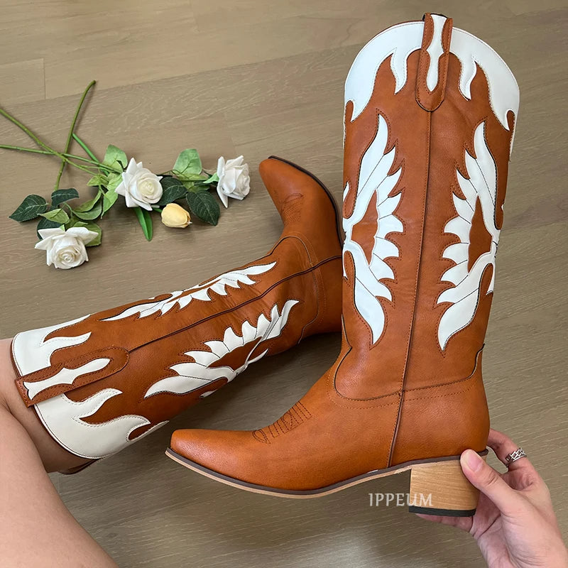 IPPEUM Shoes woman 2025 Shoes for woman Boots Designer shoes Boots for woman Cowboy boots