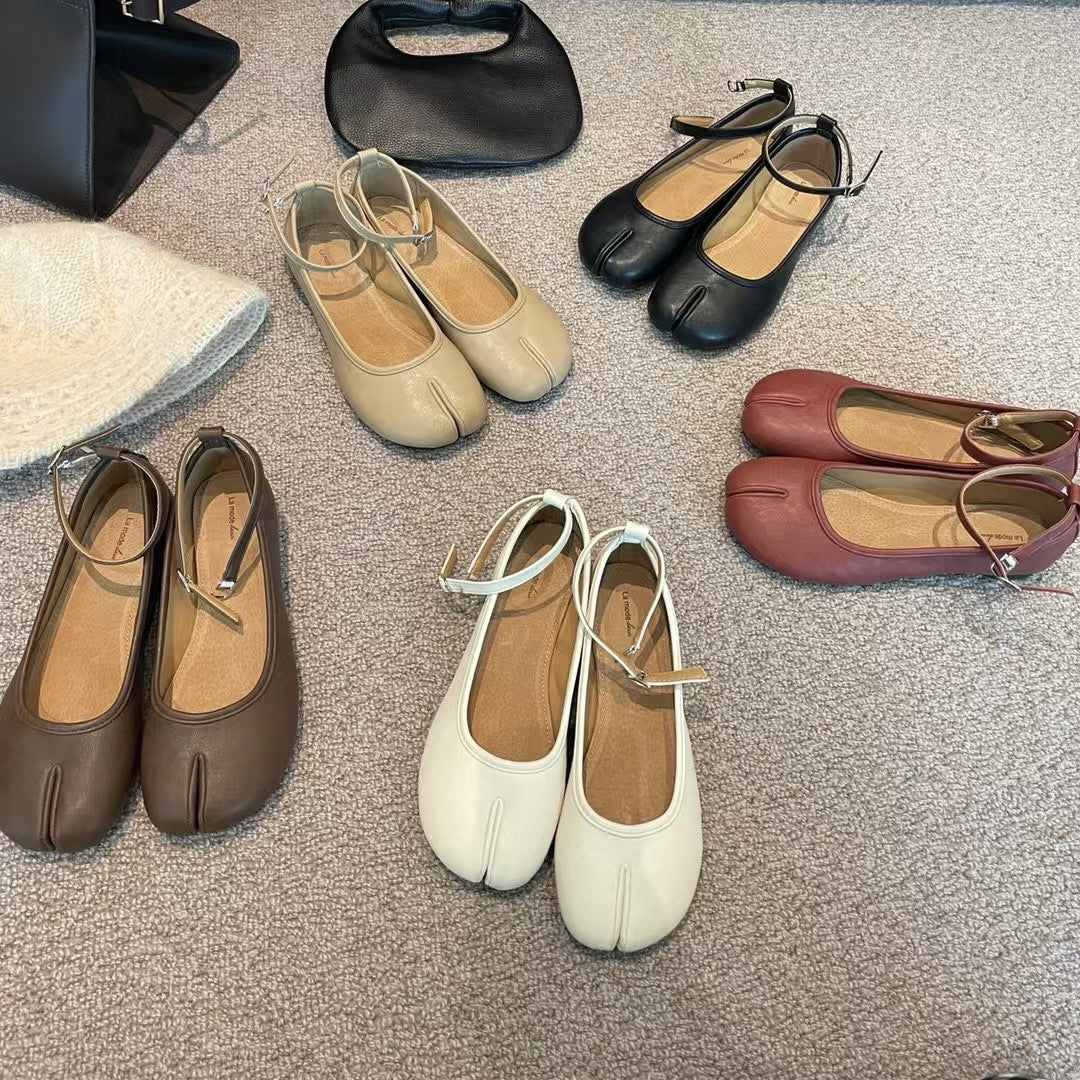 IPPEUM Tabi Shoes for woman Split Toe Flat sandals Tabis shoes Sandalias de mujer verano 2025