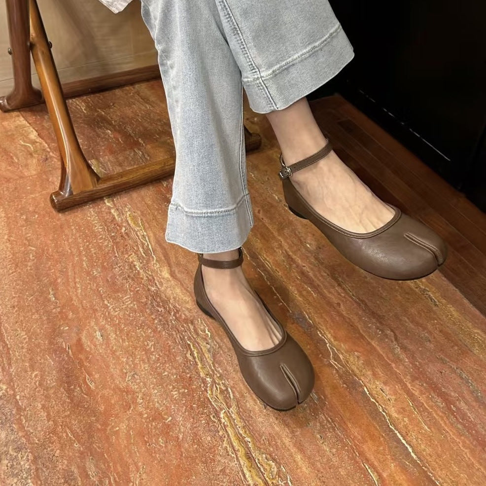 IPPEUM Tabi Shoes for woman Split Toe Flat sandals Tabis shoes Sandalias de mujer verano 2025