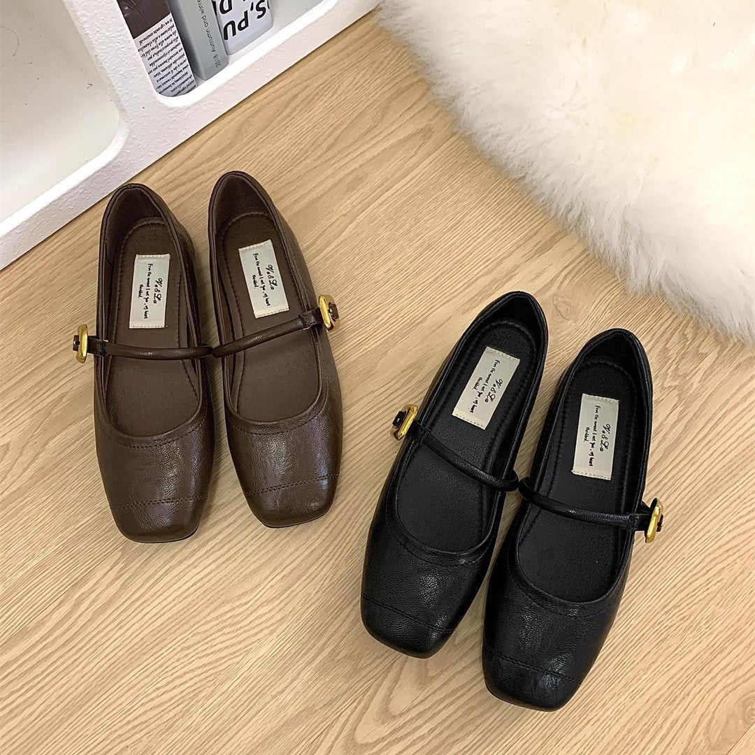 IPPEUM Square Toe Flat sandals Shoes for woman Designer shoes Sandalias de mujer verano 2025