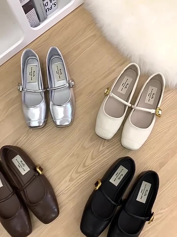 IPPEUM Square Toe Flat sandals Shoes for woman Designer shoes Sandalias de mujer verano 2025
