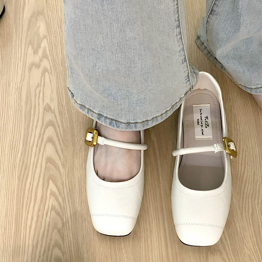 IPPEUM Square Toe Flat sandals Shoes for woman Designer shoes Sandalias de mujer verano 2025