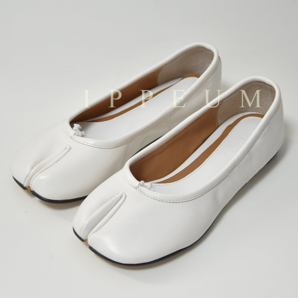 IPPEUM Tabi Shoes Flats White Size 35-44
