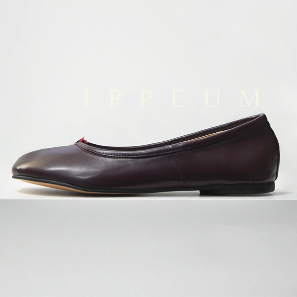 IPPEUM Tabi Shoes Flats Winered Size 35-44