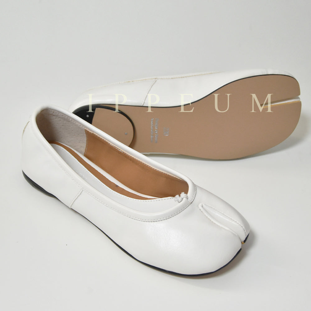 IPPEUM Tabi Shoes Flats White Size 35-44