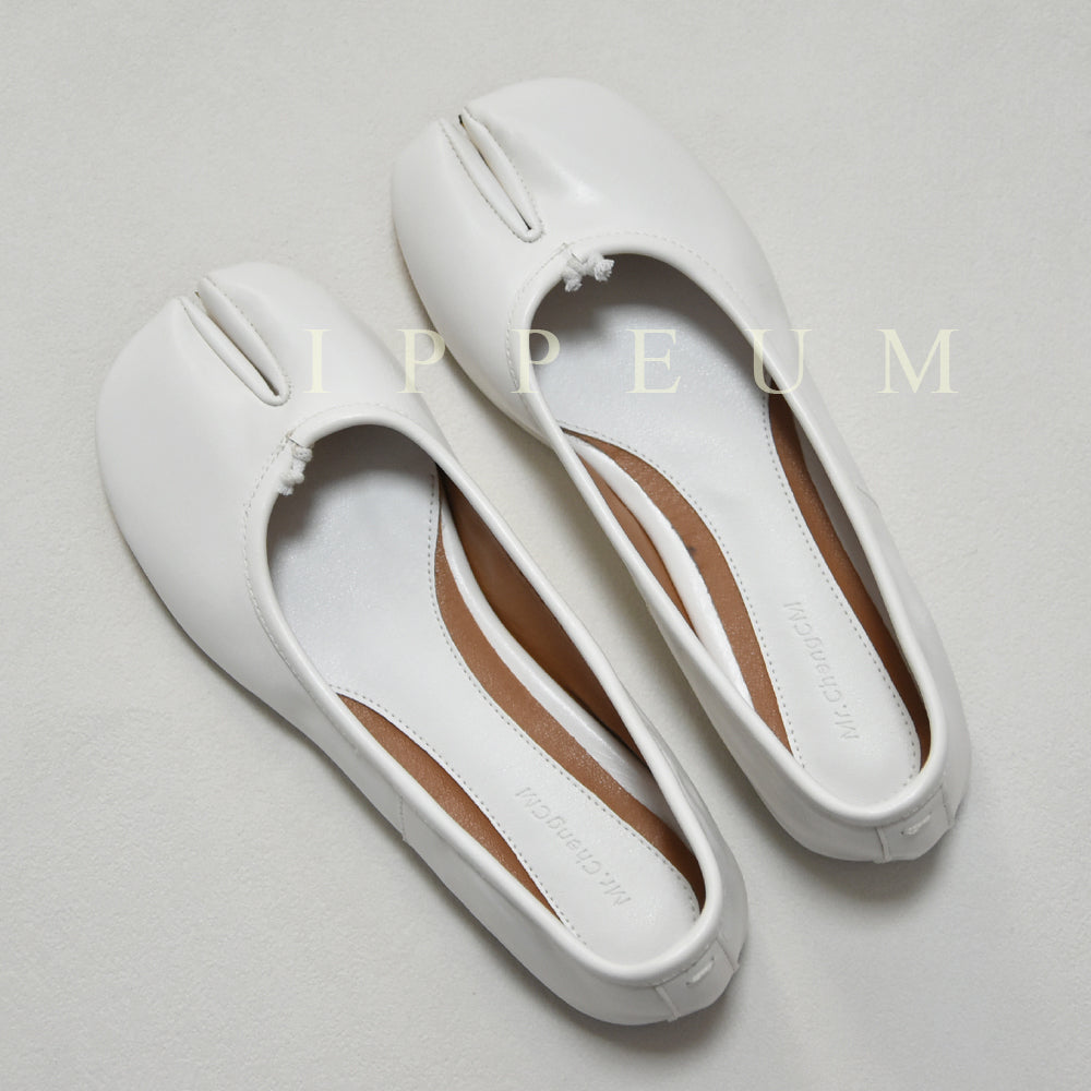IPPEUM Tabi Shoes Flats White Size 35-44