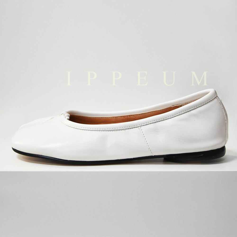IPPEUM Tabi Shoes Flats White Size 35-44