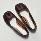 IPPEUM Tabi Shoes Flats Winered Size 35-44