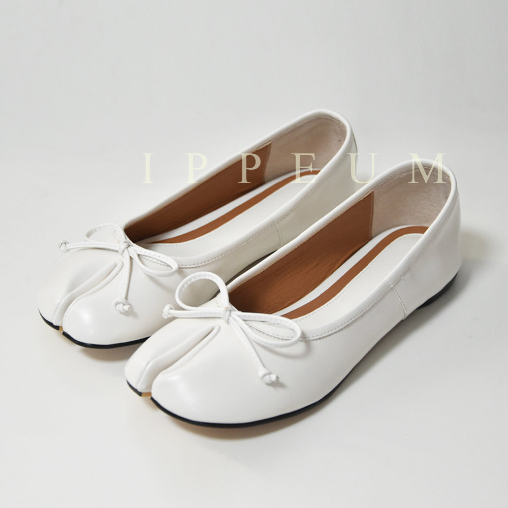 IPPEUM White Tabi Shoes Flats Size 35-44