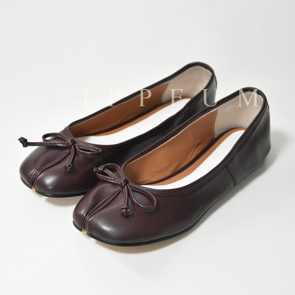 IPPEUM Winered Tabi Shoes Flats Size 35-44