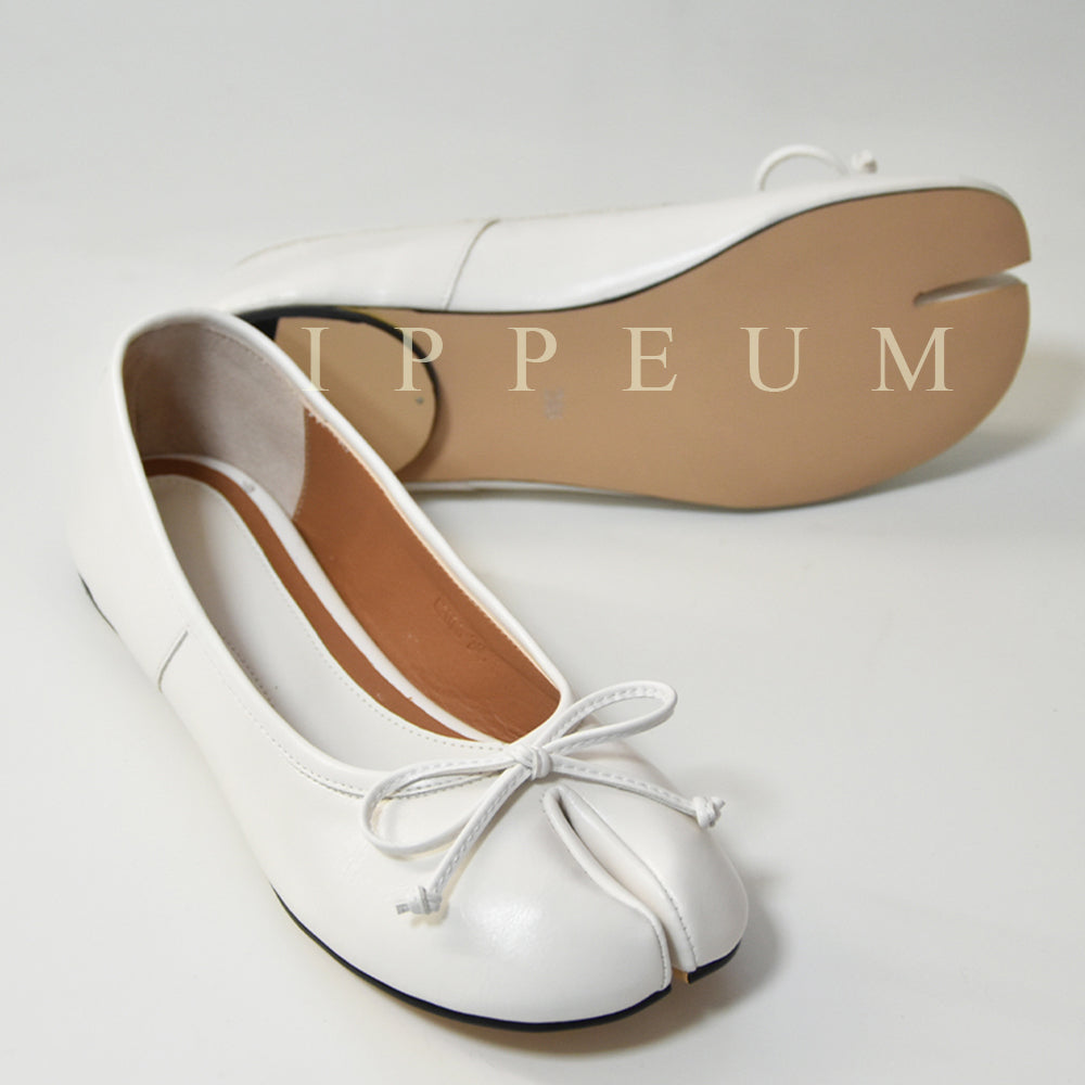 IPPEUM White Tabi Shoes Flats Size 35-44