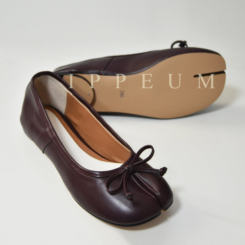 IPPEUM Winered Tabi Shoes Flats Size 35-44