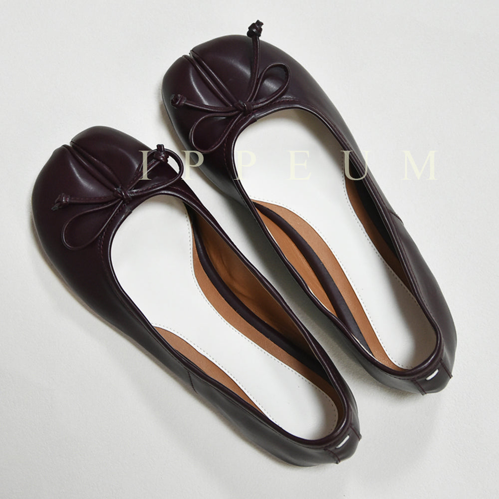 IPPEUM Winered Tabi Shoes Flats Size 35-44