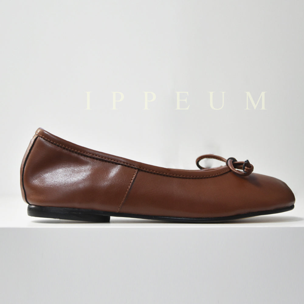 IPPEUM Brown Tabi Shoes Flats Size 35-44