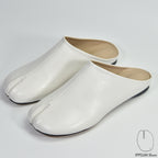 IPPEUM Tabi Mules Shoes White Size 35-44