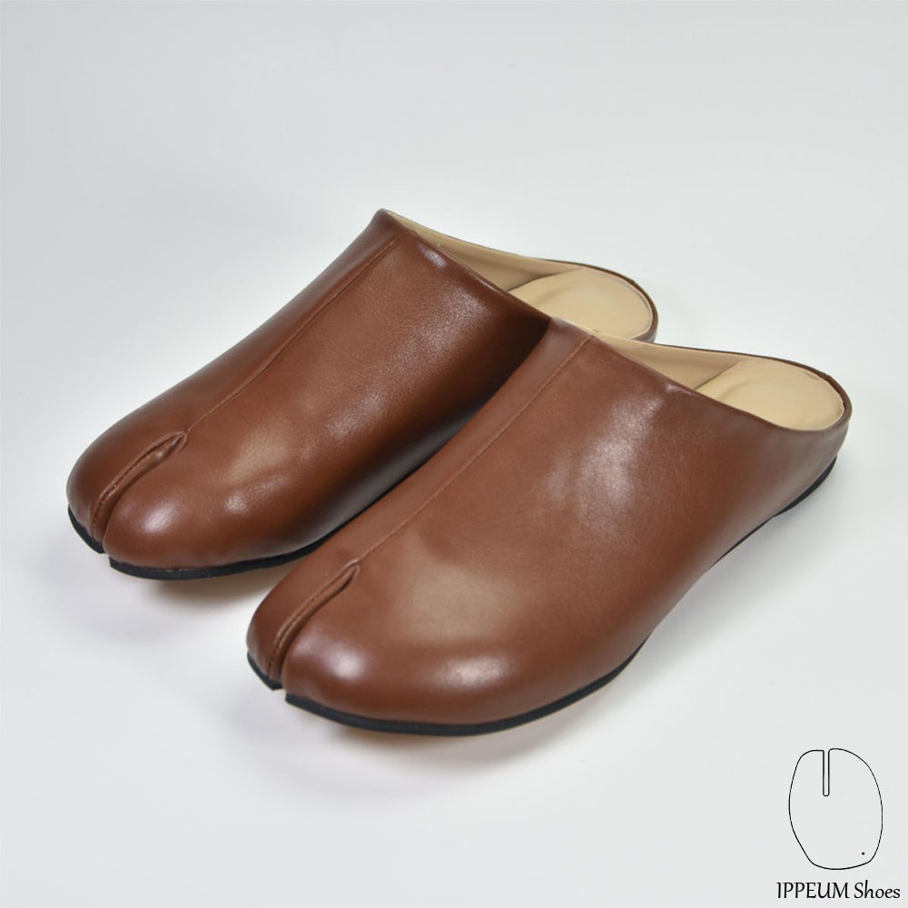 IPPEUM Tabi Mules Shoes DeepBrown Size 35-44