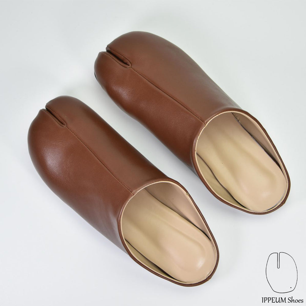 IPPEUM Tabi Mules Shoes DeepBrown Size 35-44