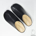 IPPEUM Tabi Mules Shoes Black Size 35-44