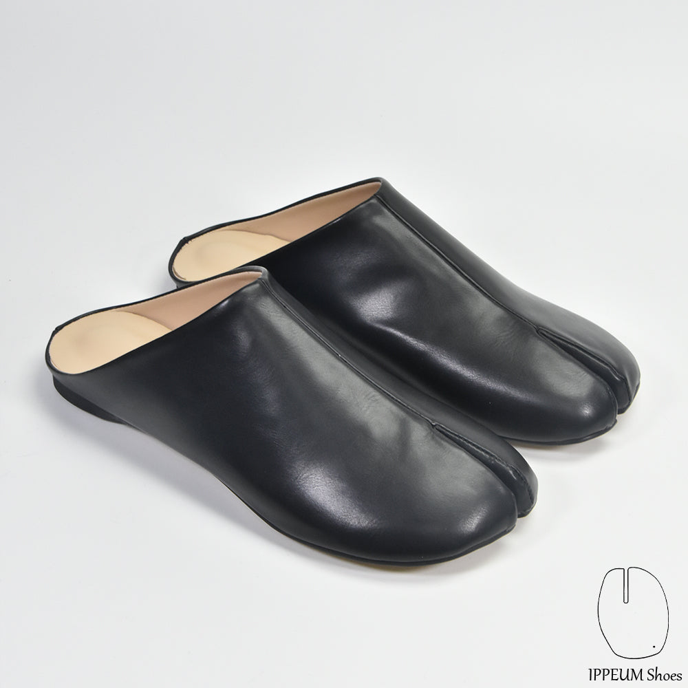 IPPEUM Tabi Mules Shoes Black Size 35-44