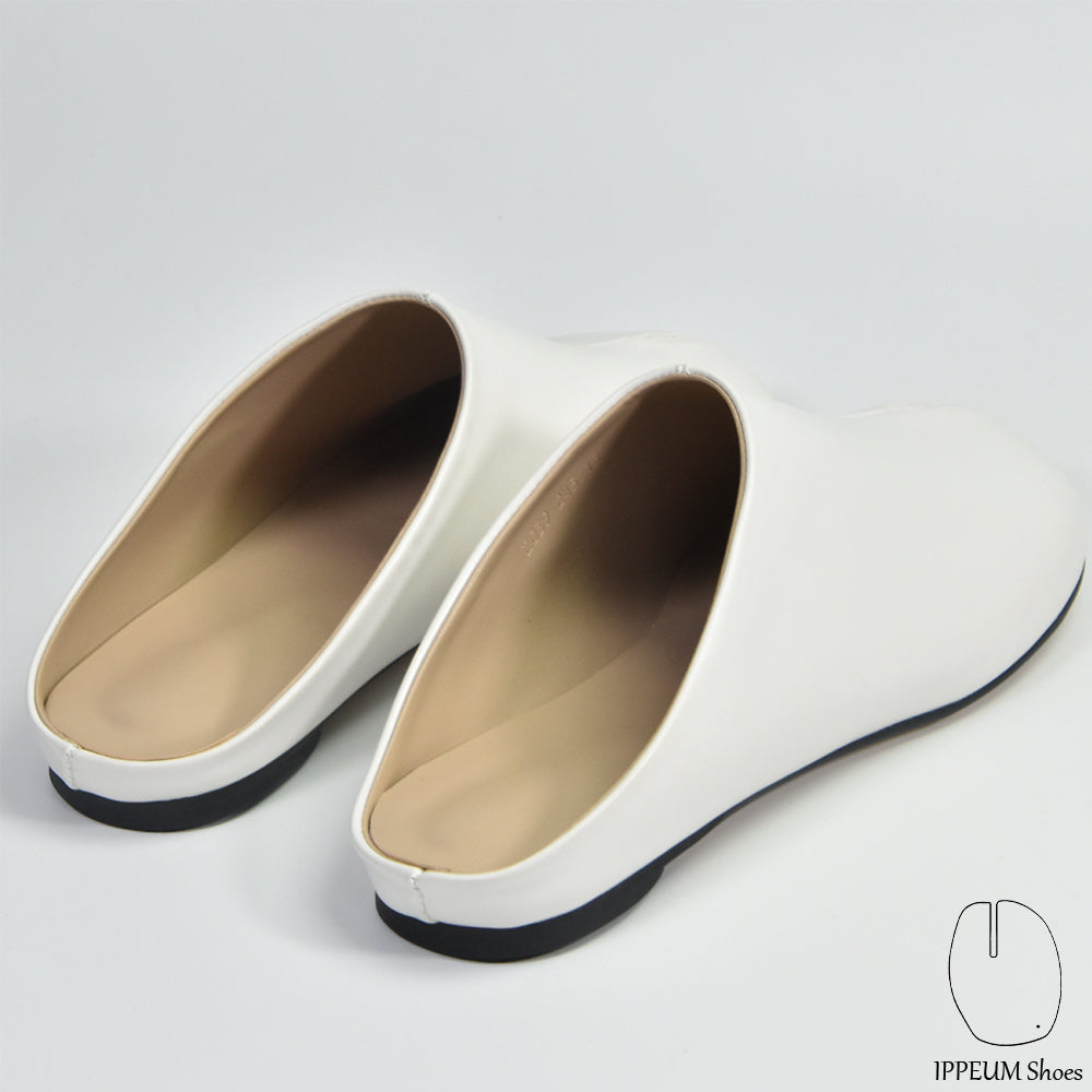 IPPEUM Tabi Mules Shoes White Size 35-44