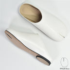 IPPEUM Tabi Mules Shoes White Size 35-44