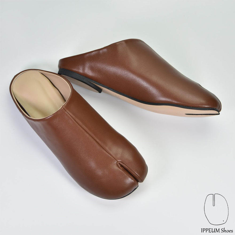 IPPEUM Tabi Mules Shoes DeepBrown Size 35-44