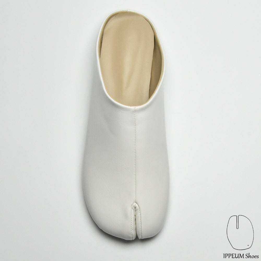 IPPEUM Tabi Mules Shoes White Size 35-44
