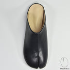 IPPEUM Tabi Mules Shoes Black Size 35-44