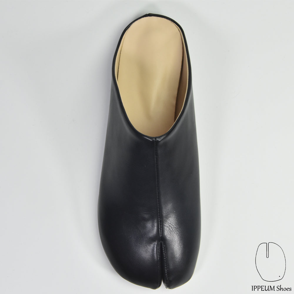 IPPEUM Tabi Mules Shoes Black Size 35-44