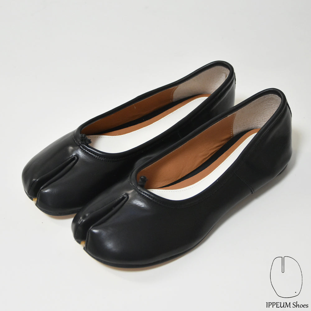 IPPEUM Tabi Shoes Flats Black Size 35-44
