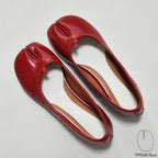 IPPEUM Tabi Shoes Flats Red Size 35-44