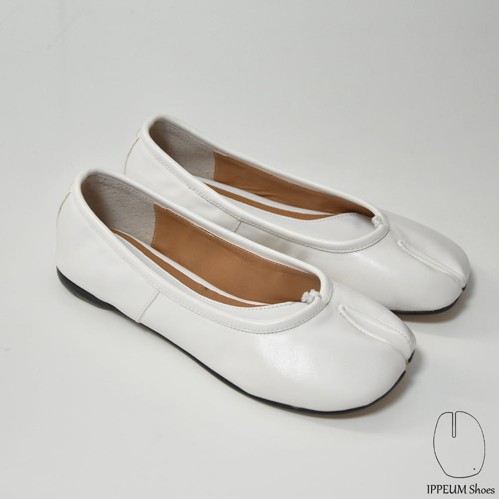 IPPEUM Tabi Shoes Flats White Size 35-44