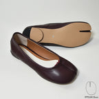 IPPEUM Tabi Shoes Flats Winered Size 35-44