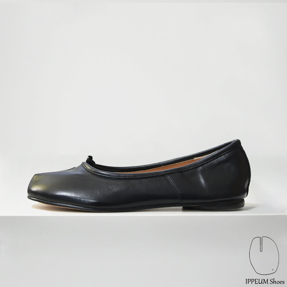 IPPEUM Tabi Shoes Flats Black Size 35-44