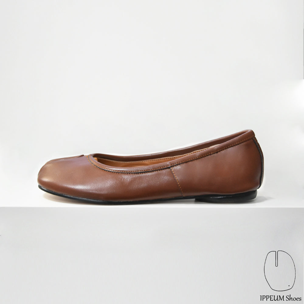 IPPEUM Tabi Shoes Flats DeepBrown Size 35-44