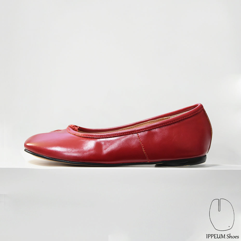 IPPEUM Tabi Shoes Flats Red Size 35-44