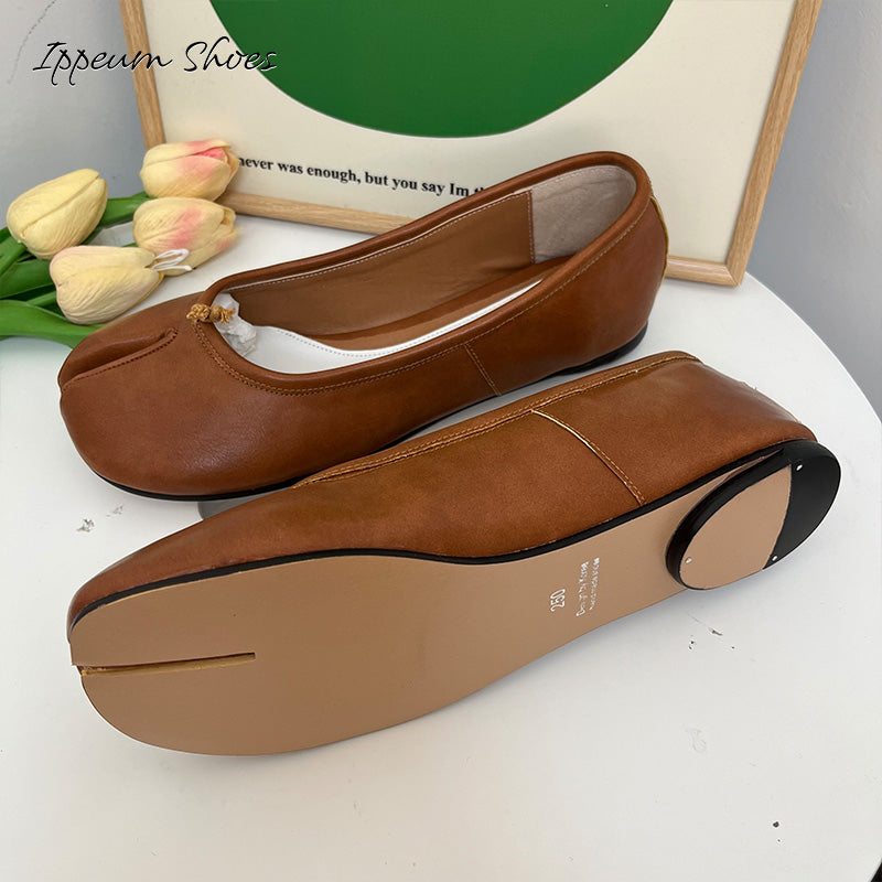 IPPEUM Tabi Shoes Women Ballerinas Flats Mary Janes Size 35-44