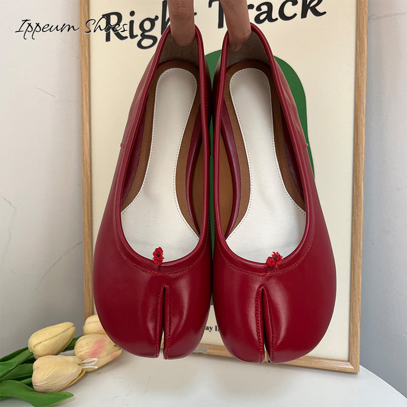 IPPEUM Tabi Shoes Women Ballerinas Flats Mary Janes Size 35-44