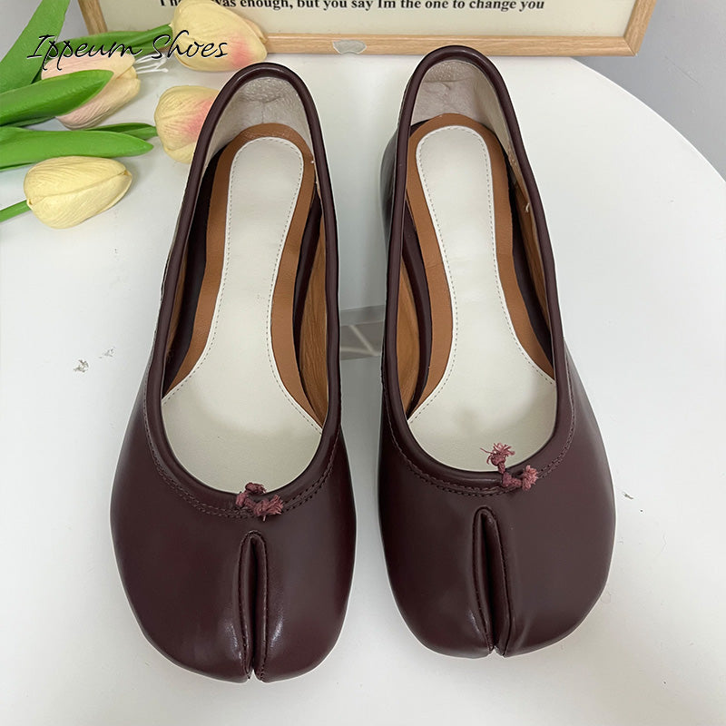 IPPEUM Tabi Shoes Women Ballerinas Flats Mary Janes Size 35-44