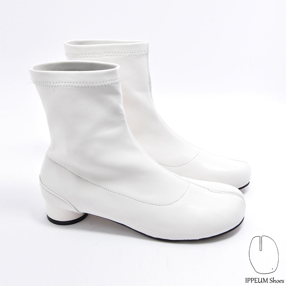IPPEUM Tabi Boots Ankle White Size 35-44