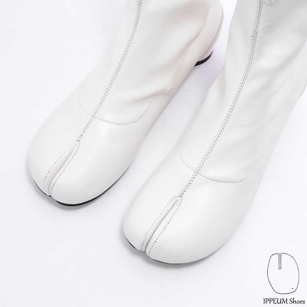 IPPEUM Tabi Boots Ankle White Size 35-44