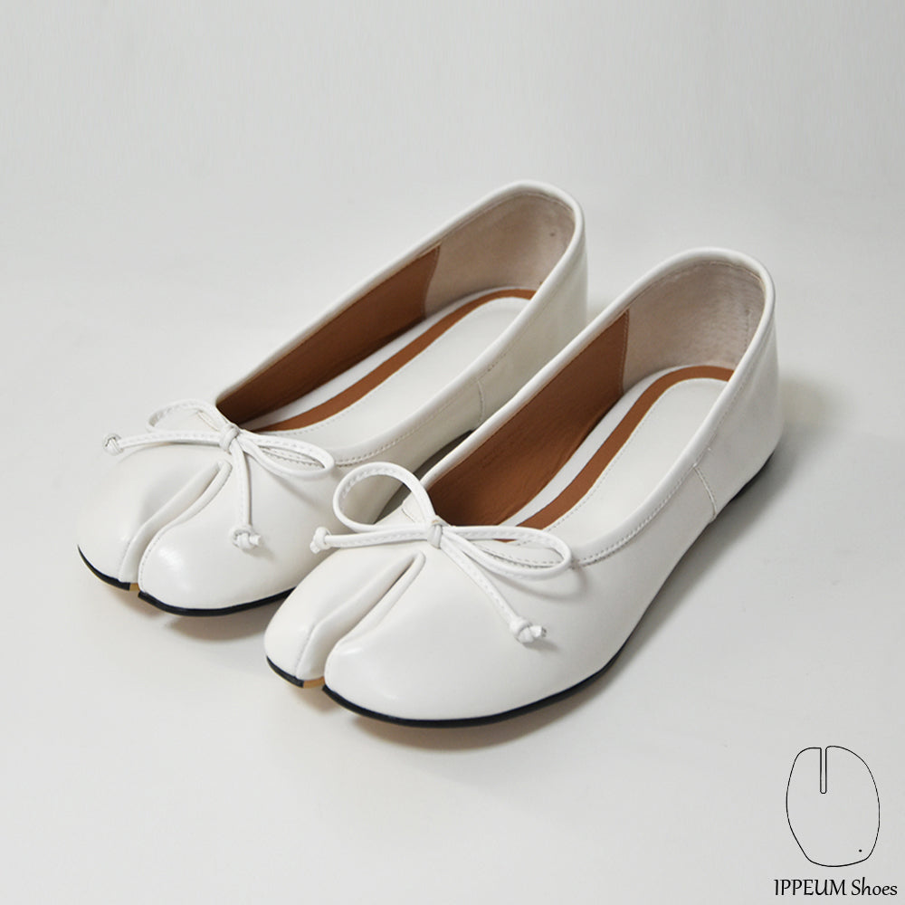 IPPEUM White Tabi Shoes Flats Size 35-44