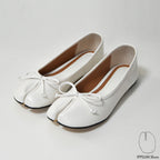 IPPEUM White Tabi Shoes Flats Size 35-44