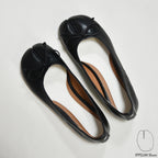 IPPEUM Black Tabi Shoes Flats Size 35-44