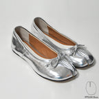 IPPEUM Silver Tabi Shoes Flats Size 35-44