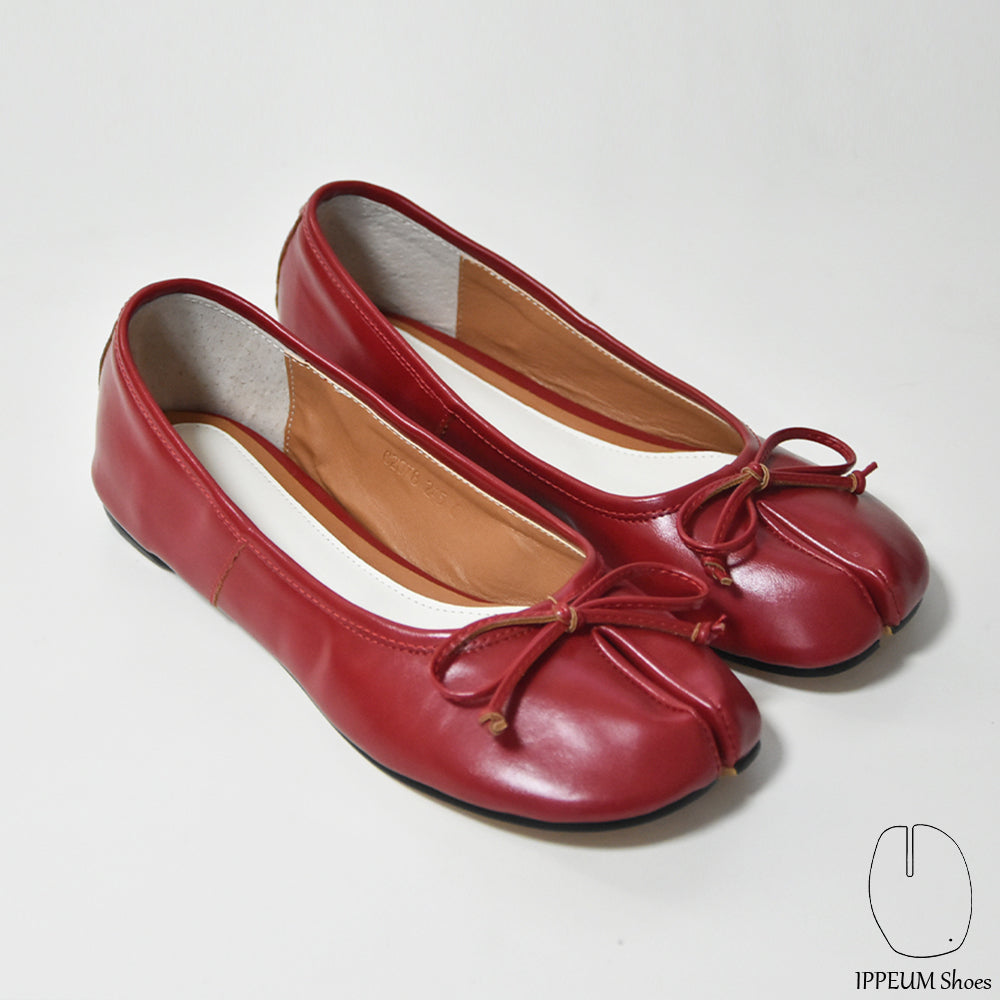 IPPEUM Red Tabi Shoes Flats Size 35-44