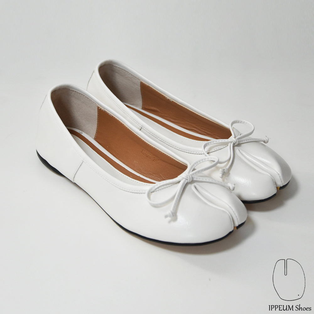 IPPEUM White Tabi Shoes Flats Size 35-44