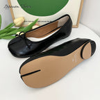 IPPEUM Black Tabi Shoes Women Ballerinas Flats Mary Janes Size 35-44