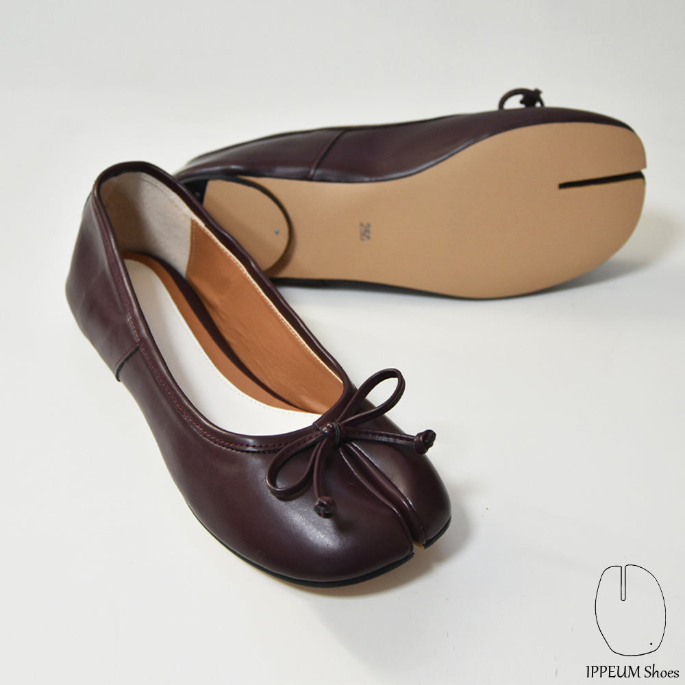 IPPEUM Winered Tabi Shoes Flats Size 35-44