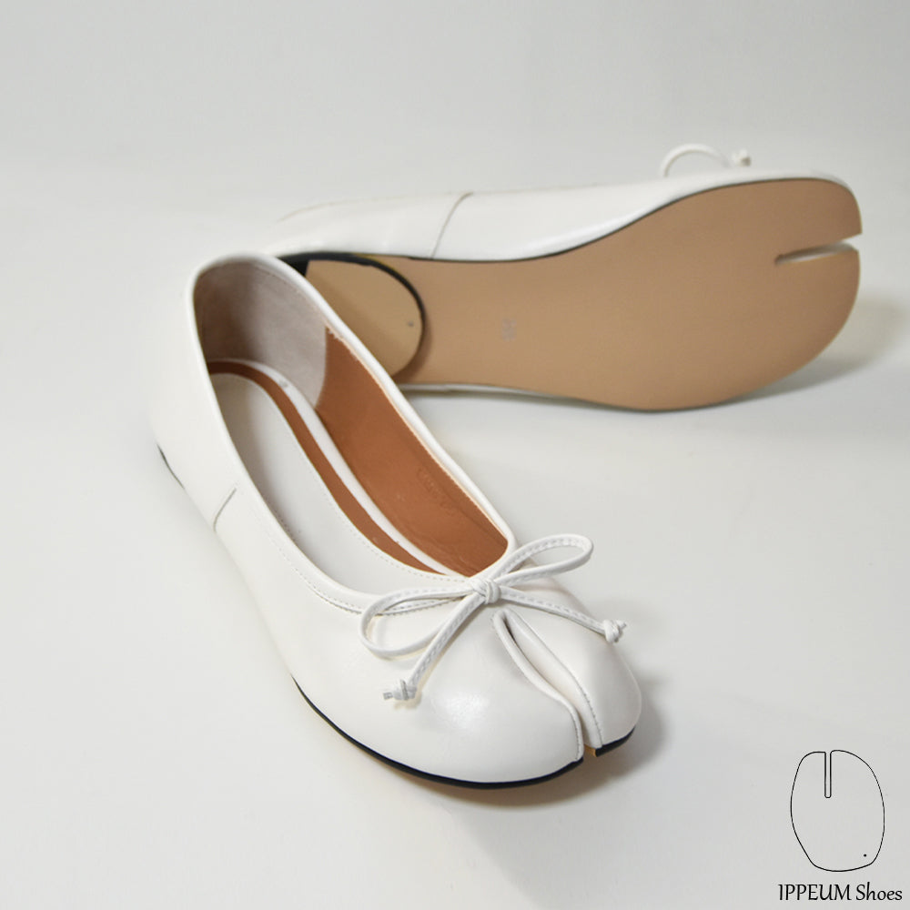 IPPEUM White Tabi Shoes Flats Size 35-44